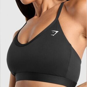 Gymshark Black V-neck Sports Bra